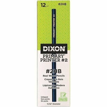 DIXON TICONDEROGA Primary Printer Pencils, 11/32in-2, HB-Med, Blue DIXX18995